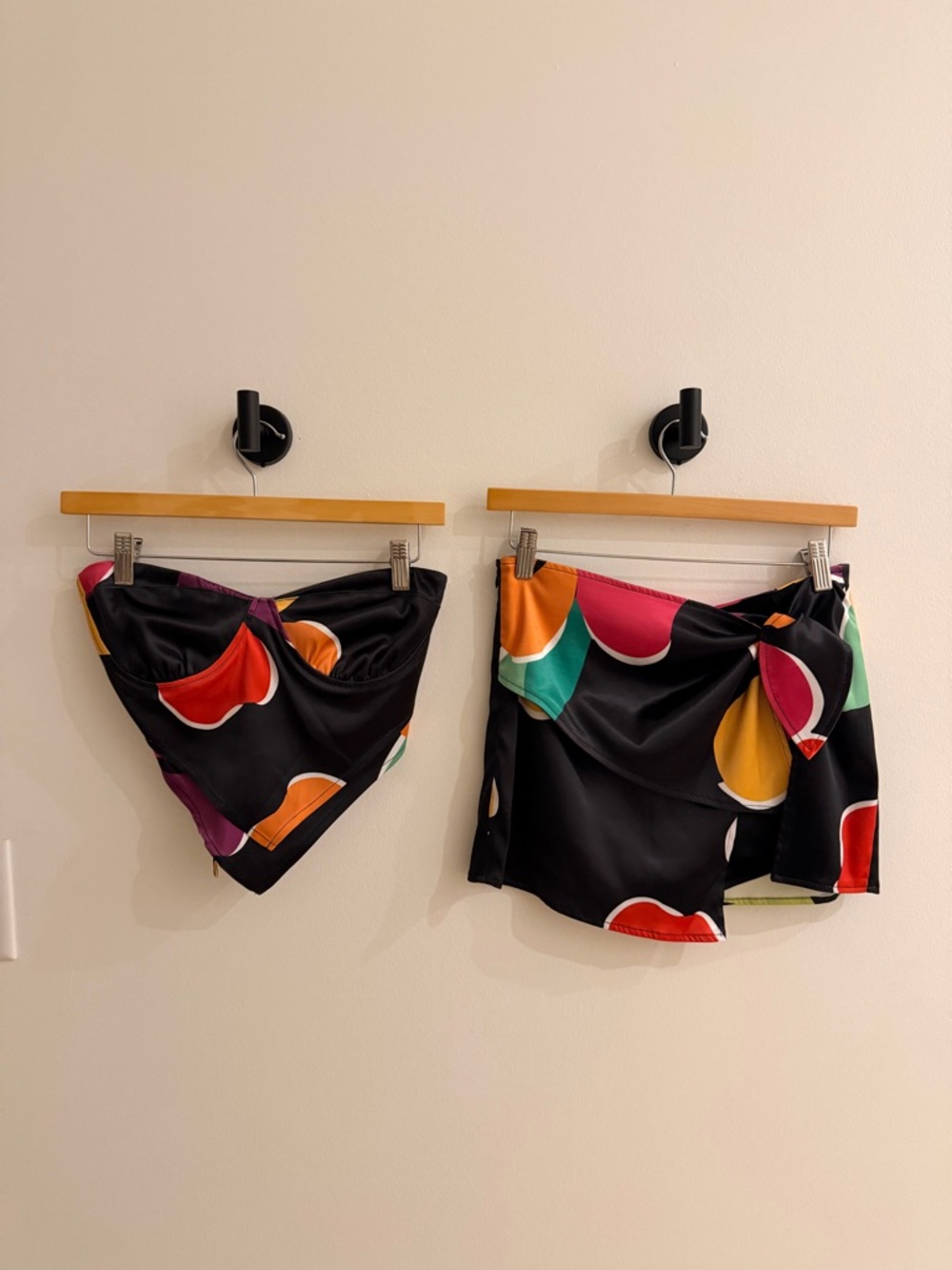 Tiger Mist Satin Set in Acid Floral